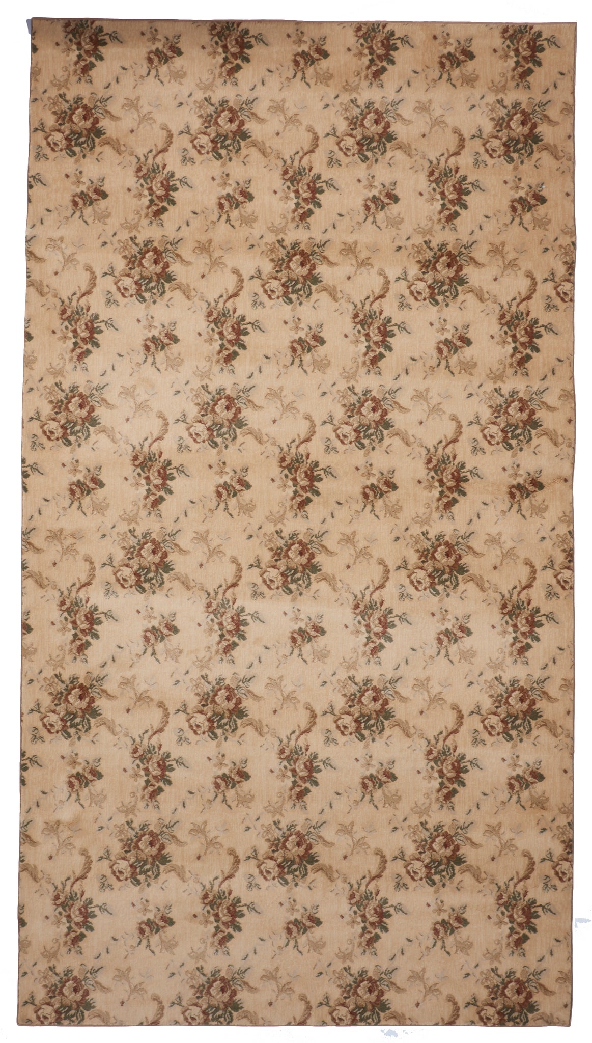 Traditional Floral Machine Made Beige Multicolor Rug 6' x 10'11 - IGotYourRug