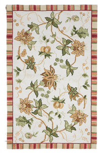 Floral Transitional Tufted Ivory Multicolor Wool Rug 5' x 7'11 - IGotYourRug