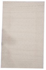 Transitional Machine Made Beige Tan Wool Rug 5'3 x 8'5 - IGotYourRug