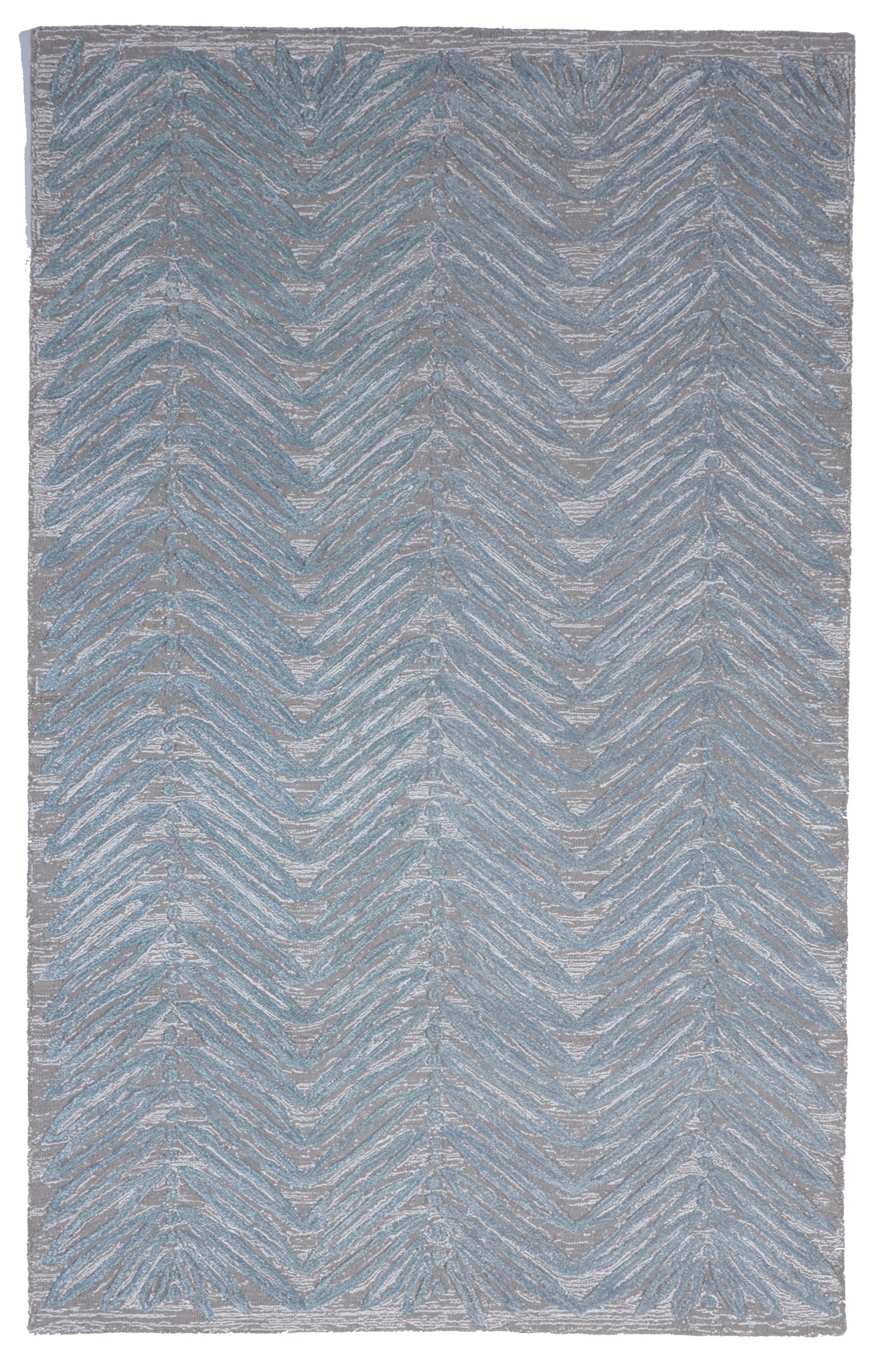 Contemporary Tufted Blue Gray Rug 5' x 8' - IGotYourRug