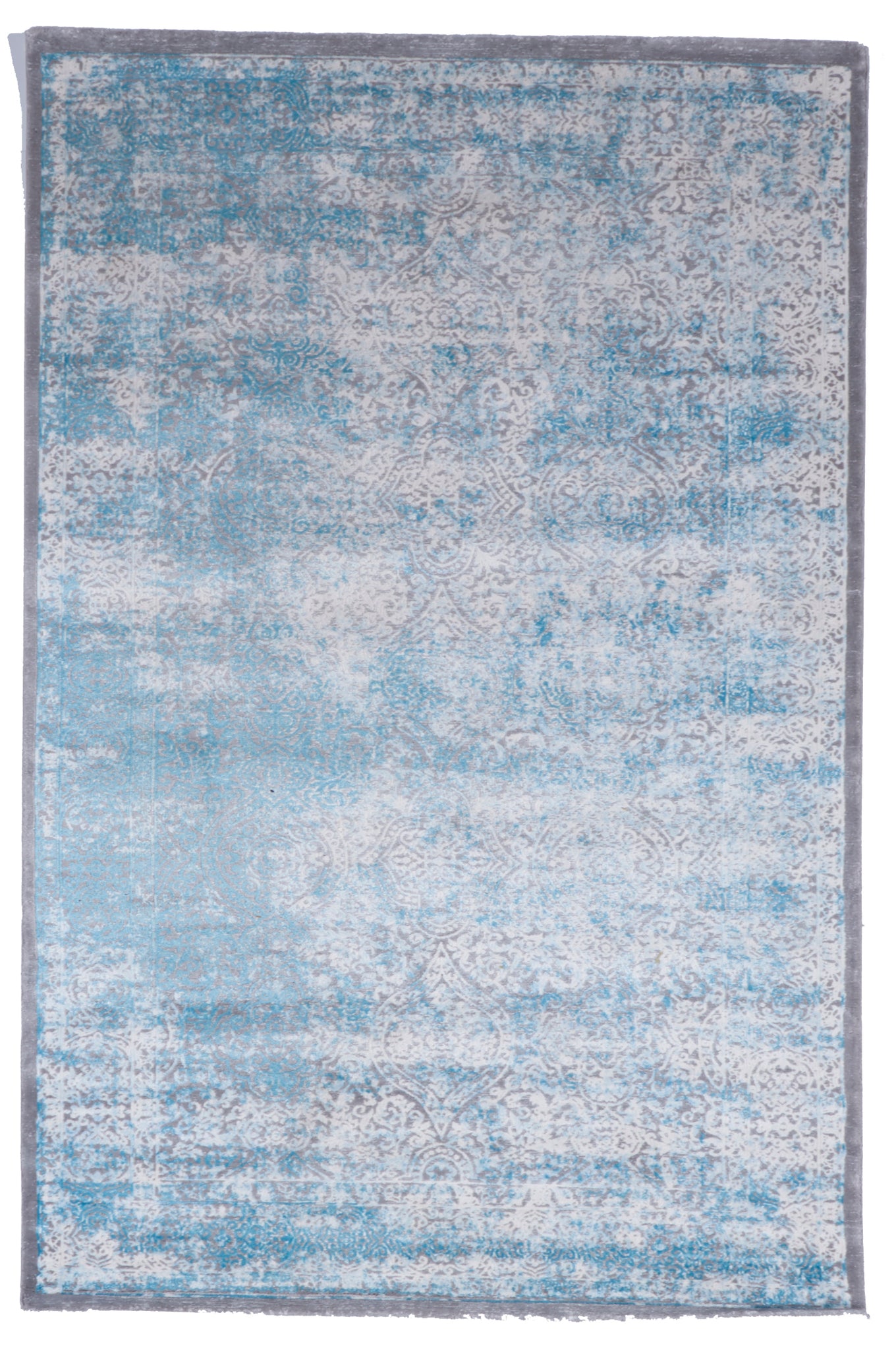 Contemporary Machine Made Blue Gray Rug 4'11 x 7'6 - IGotYourRug