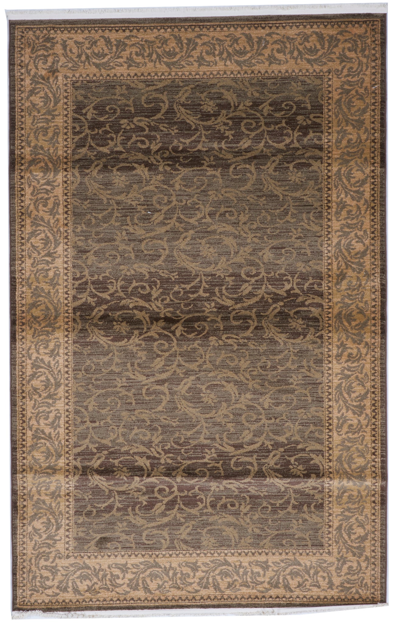 Traditional Machine Made Brown Rug 5'1 x 8' - IGotYourRug