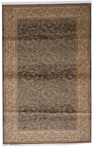 Traditional Machine Made Brown Rug 5'1 x 8' - IGotYourRug