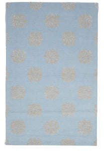 Transitional Tufted Blue Wool Rug 5' x 7'10 - IGotYourRug