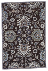 Contemporary Tufted Brown Beige Gray Wool Rug 3'11 x 5'9 - IGotYourRug
