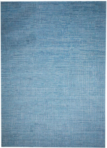 Transitional Hand Loomed Blue Wool/Art Silk Rug 9'11 x 13'10 - IGotYourRug