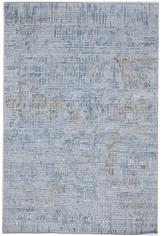 Transitional Hand Loomed Gray Wool/Art Silk Rug 6'1 x 8'11 - IGotYourRug