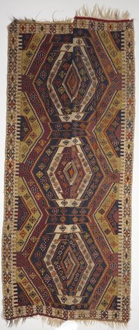 Kelim Flatweave Multicolor Wool Rug 5'10 x 13'3 - IGotYourRug