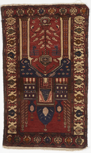 Traditional Handknotted Red Multicolor Wool Rug 3' x 4'7" - IGotYourRug