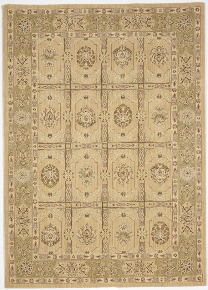 Traditional Machine Made Beige Wool Rug 5'3 x 7'5 - IGotYourRug