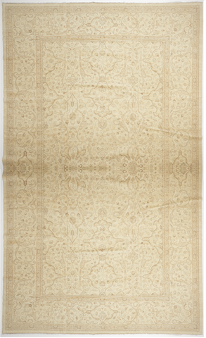 Traditional Hand Knotted Beige Wool Rug 12'7" x 20'5"