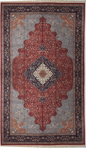 Traditional Hand Knotted Red Multicolor Wool Rug 12' x 20'6"