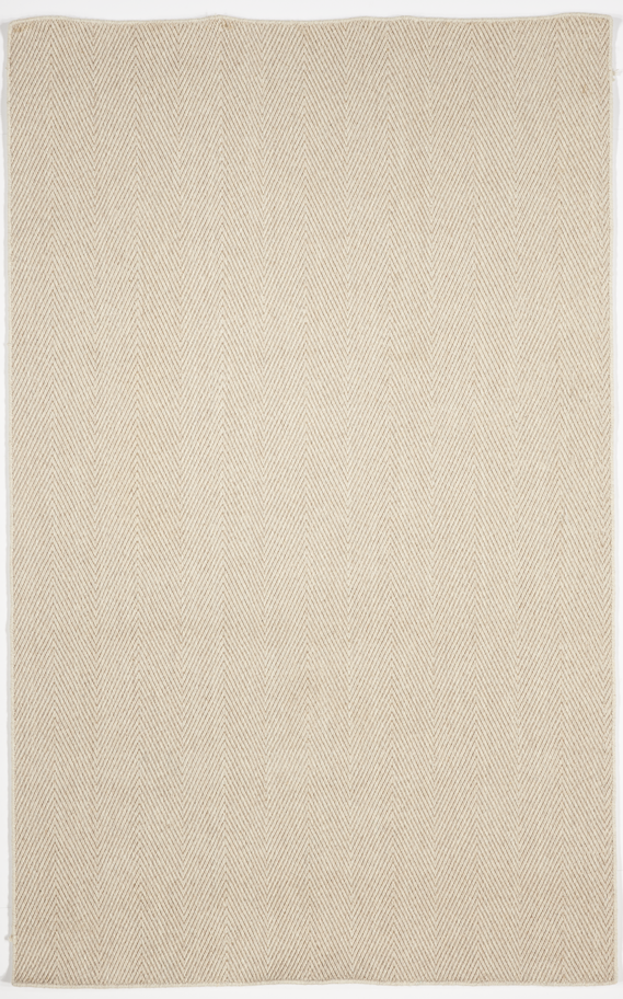 Natural Machine Made Beige Wool Rug 5' x 8' - IGotYourRug