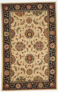 Traditional Machine Made Ivory Wool Rug 3'6 x 5'6 - IGotYourRug