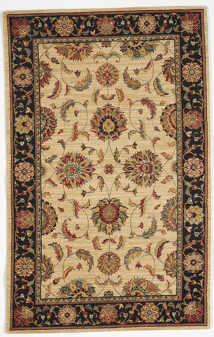 Traditional Machine Made Ivory Wool Rug 3'6 x 5'6 - IGotYourRug