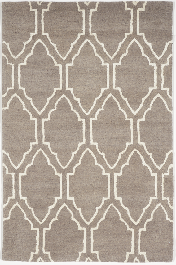 Transitional Tufted Beige Wool Rug 3'9 x 5'9 - IGotYourRug