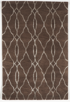 Transitional Tufted Brown Wool Rug 3'9 x 5'9 - IGotYourRug