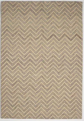 Chevron Transitional Hand Knotted Brown Wool Rug 5'3 x 7'7 - IGotYourRug