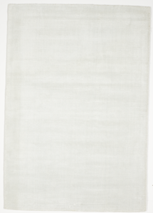 Solid Tone on Tone Hand Loomed White Ivory Wool Rug 4' x 6' - IGotYourRug