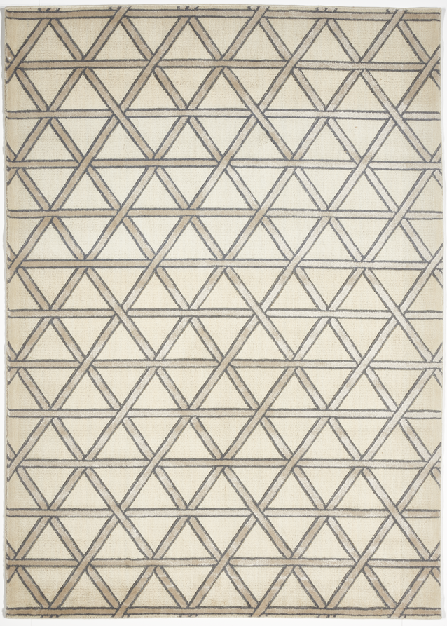 Contemporary Machine Made White Wool Rug 5'3 x 7'5 - IGotYourRug