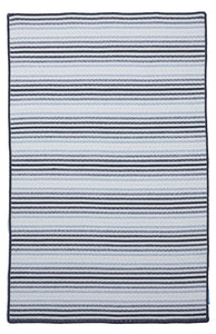 Indoor/Outdoor Hooked Black Gray Blue Rug 5' x 7'6 - IGotYourRug