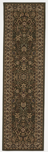 Traditional Machine Made Green Runner Rug 2'7 x 9'4 - IGotYourRug