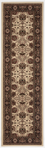 Traditional Machine Made Beige Red Runner Rug 2'3 x 7'9 - IGotYourRug