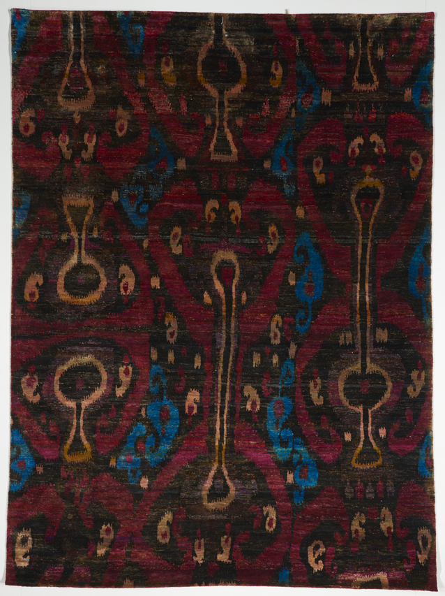 Contemporary Hand Knotted Silk Multicolor Rug 7'8 x 10'4 - IGotYourRug