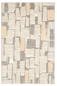 Transitional Machine Made Beige Gray Rug 5'3 x 7'10 - IGotYourRug